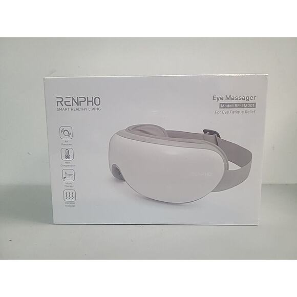 RENPHO Smart Healthy Living Electric Eye Massager White Model #RF-EM001 New - Picture 1 of 8